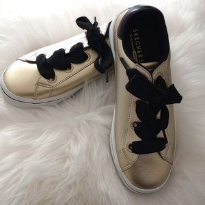 SKETCHER Street Metallic Gold Sneakers